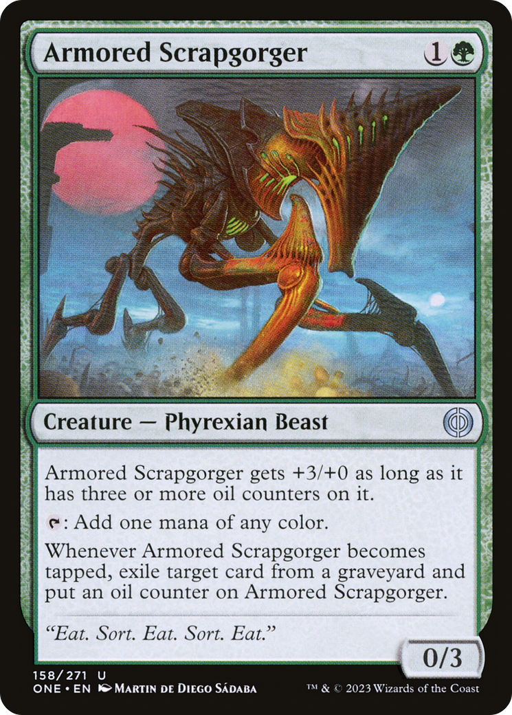 Armored Scrapgorger (ONE-158) [Phyrexia: All Will Be One] MTG Single Wizards of the Coast