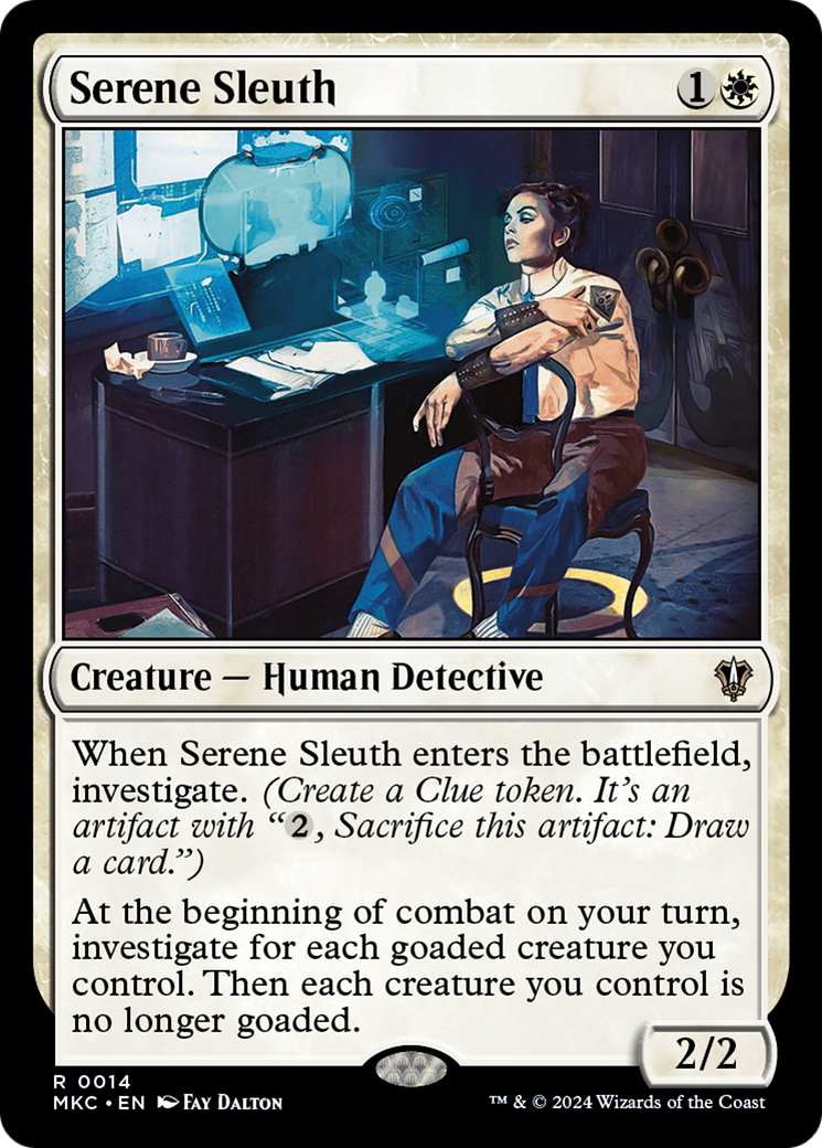 Serene Sleuth (MKC-014) [Murders at Karlov Manor Commander] MTG Single Wizards of the Coast