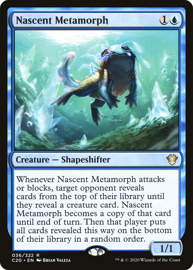 Nascent Metamorph (C20-036) [Commander 2020] MTG Single Wizards of the Coast