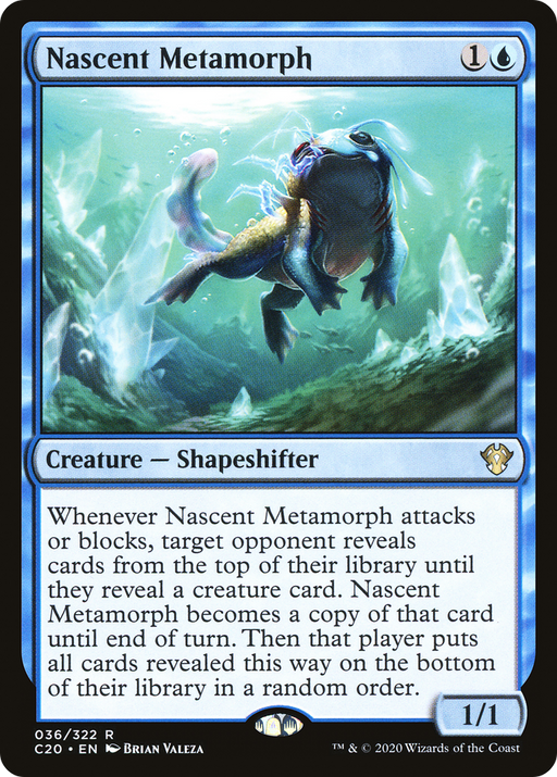 Nascent Metamorph (C20-036) [Commander 2020] MTG Single Wizards of the Coast