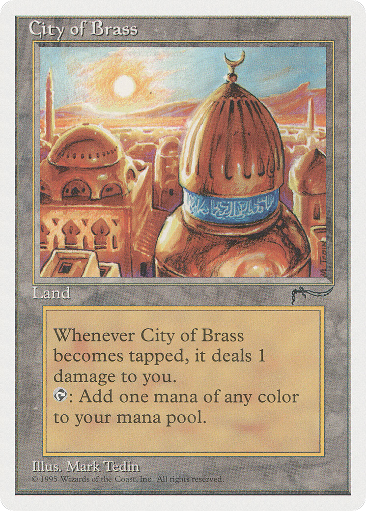 City of Brass (CHR-) [Chronicles] MTG Single Wizards of the Coast