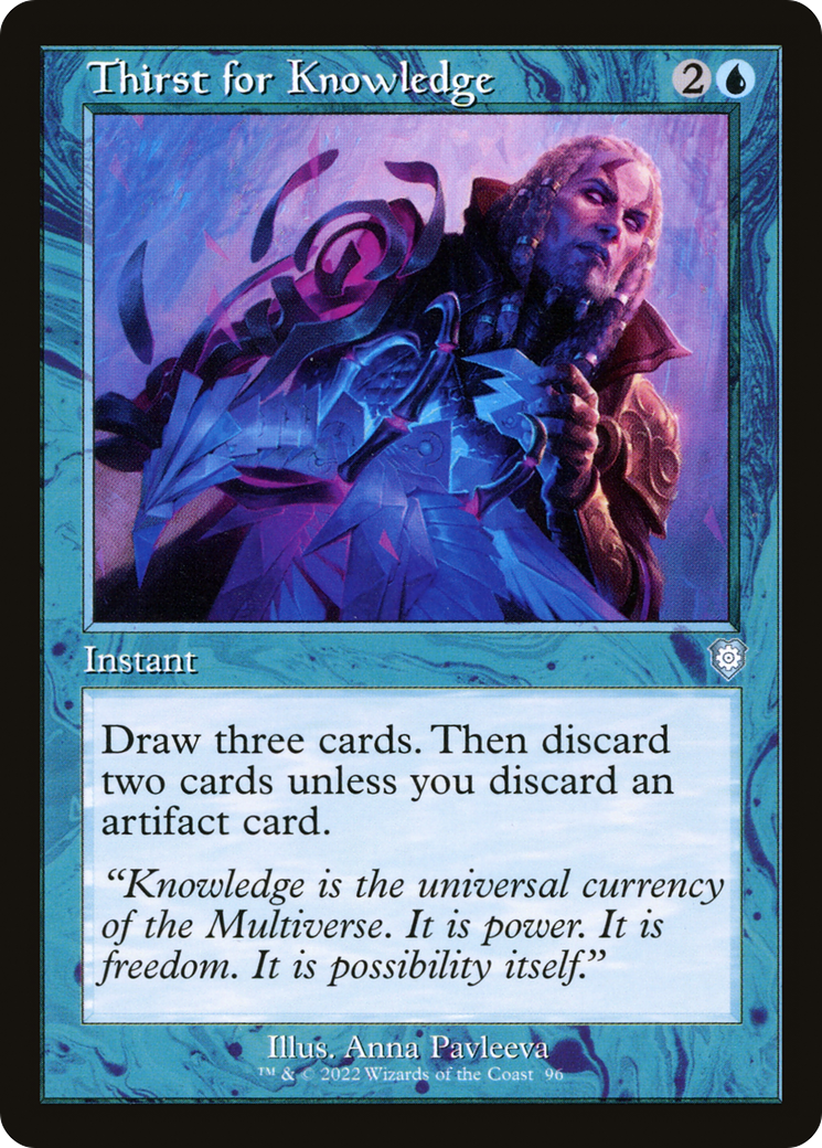 Thirst for Knowledge (BRC-096) [The Brothers' War Commander] MTG Single Wizards of the Coast