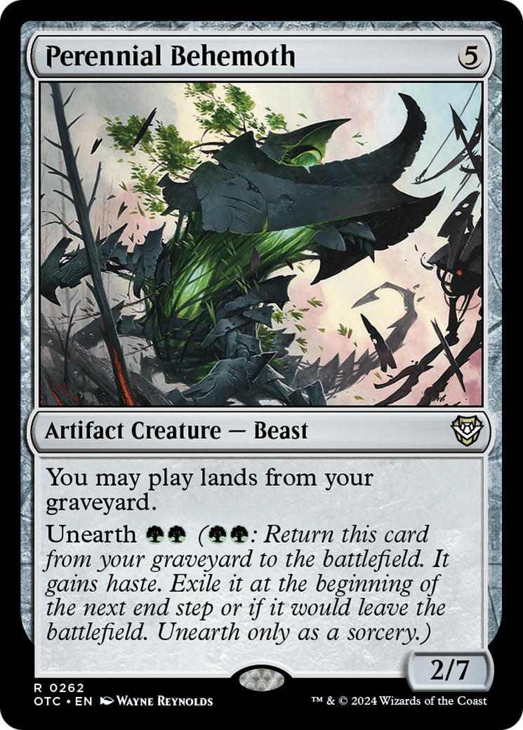 Perennial Behemoth (OTC-262) [Outlaws of Thunder Junction Commander] MTG Single Wizards of the Coast