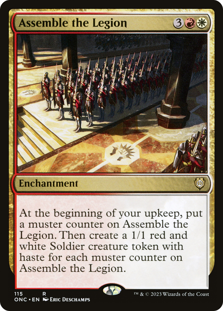 Assemble the Legion (ONC-115) [Phyrexia: All Will Be One Commander] MTG Single Wizards of the Coast