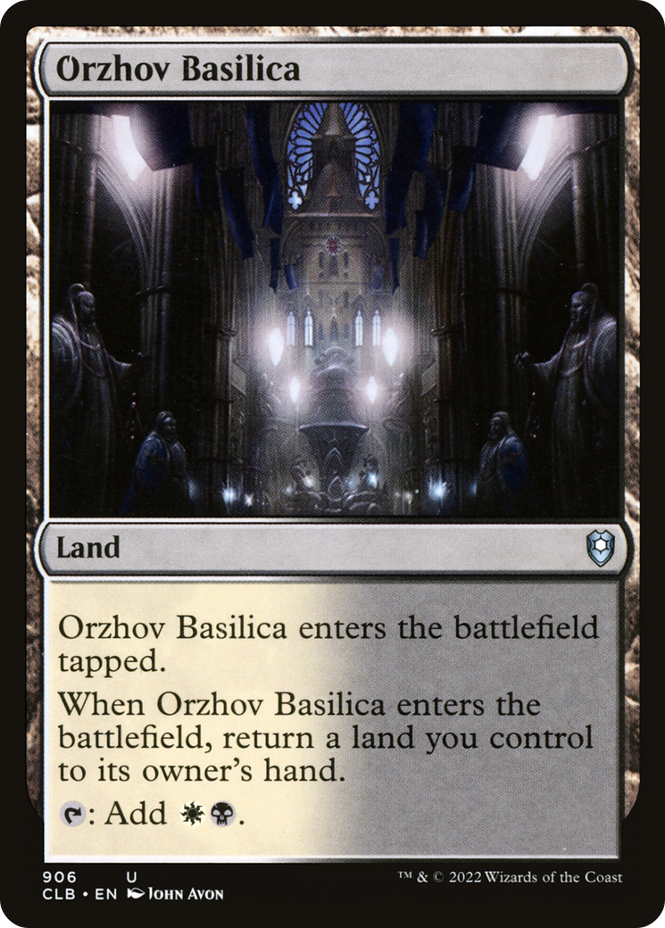 Orzhov Basilica (CLB-906) [Commander Legends: Battle for Baldur's Gate] MTG Single Wizards of the Coast