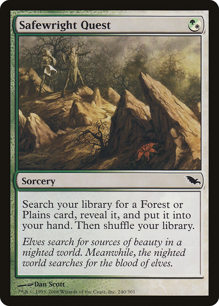 Safewright Quest (SHM-240) [Shadowmoor] Foil MTG Single Wizards of the Coast