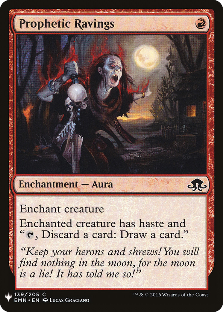 Prophetic Ravings (LIST-EMN-139) [Mystery Booster] The List MTG Single Wizards of the Coast