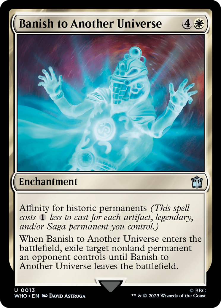 Banish to Another Universe (WHO-013) [Doctor Who] Foil MTG Single Wizards of the Coast