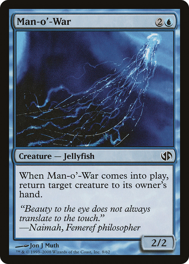 Man-o'-War (DD2-008) [Misc] Duel Decks: Jace vs. Chandra MTG Single Wizards of the Coast