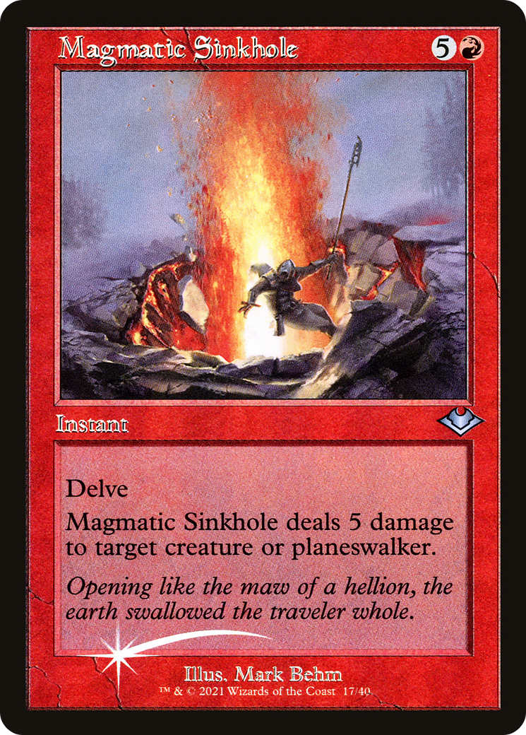 Magmatic Sinkhole (MH1-017) [Modern Horizons 1 Timeshifts] Foil MTG Single Wizards of the Coast