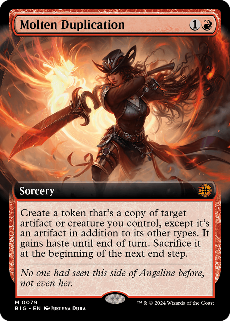 Molten Duplication (BIG-079) [The Big Score] (Extended Art) MTG Single Wizards of the Coast