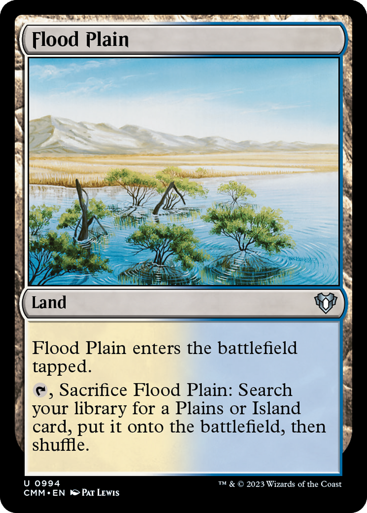 Flood Plain (CMM-994) [Commander Masters] MTG Single Wizards of the Coast
