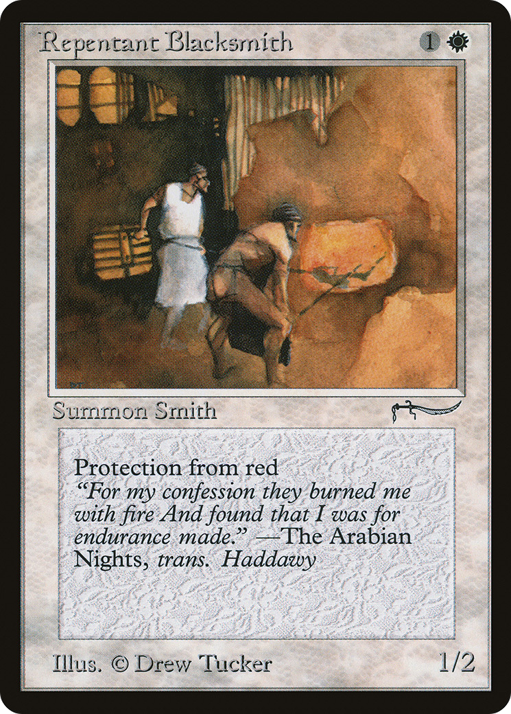 Repentant Blacksmith (ARN-) [Oldschool] Arabian Nights MTG Single Wizards of the Coast