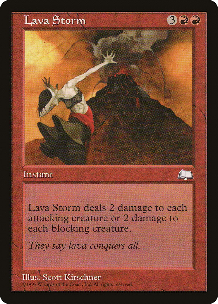 Lava Storm (WTH-110) [Weatherlight] MTG Single Wizards of the Coast