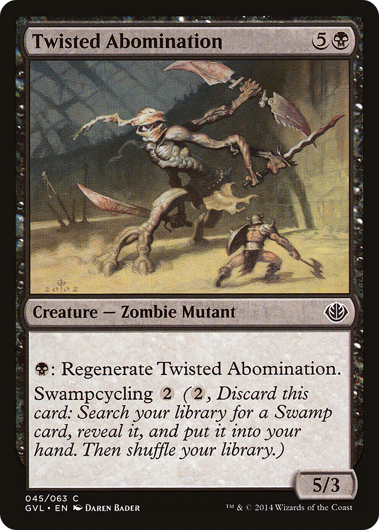Twisted Abomination (DD3-) [Misc] Duel Decks Anthology: Garruk vs. Liliana MTG Single Wizards of the Coast