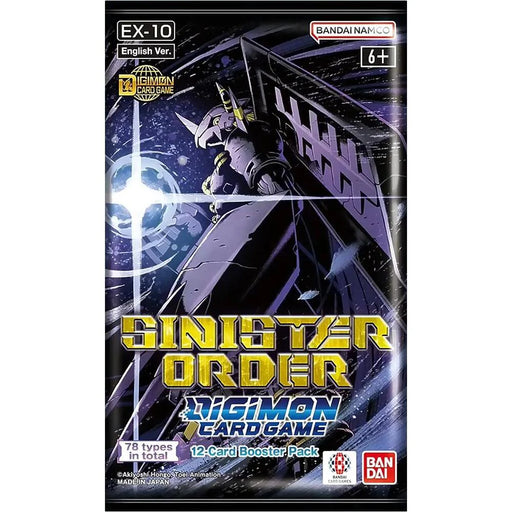 Digimon: Sinister Order - Booster Pack [EX10] Digimon Sealed Bandai