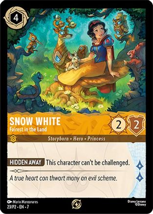 Snow White - Fairest in the Land (23) [Disney Lorcana Promo Cards] Cold Foil Lorcana Single Disney