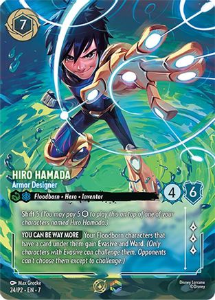 Hiro Hamada - Armor Designer (Store Championship) (24) [Disney Lorcana Promo Cards] Holofoil Lorcana Single Disney