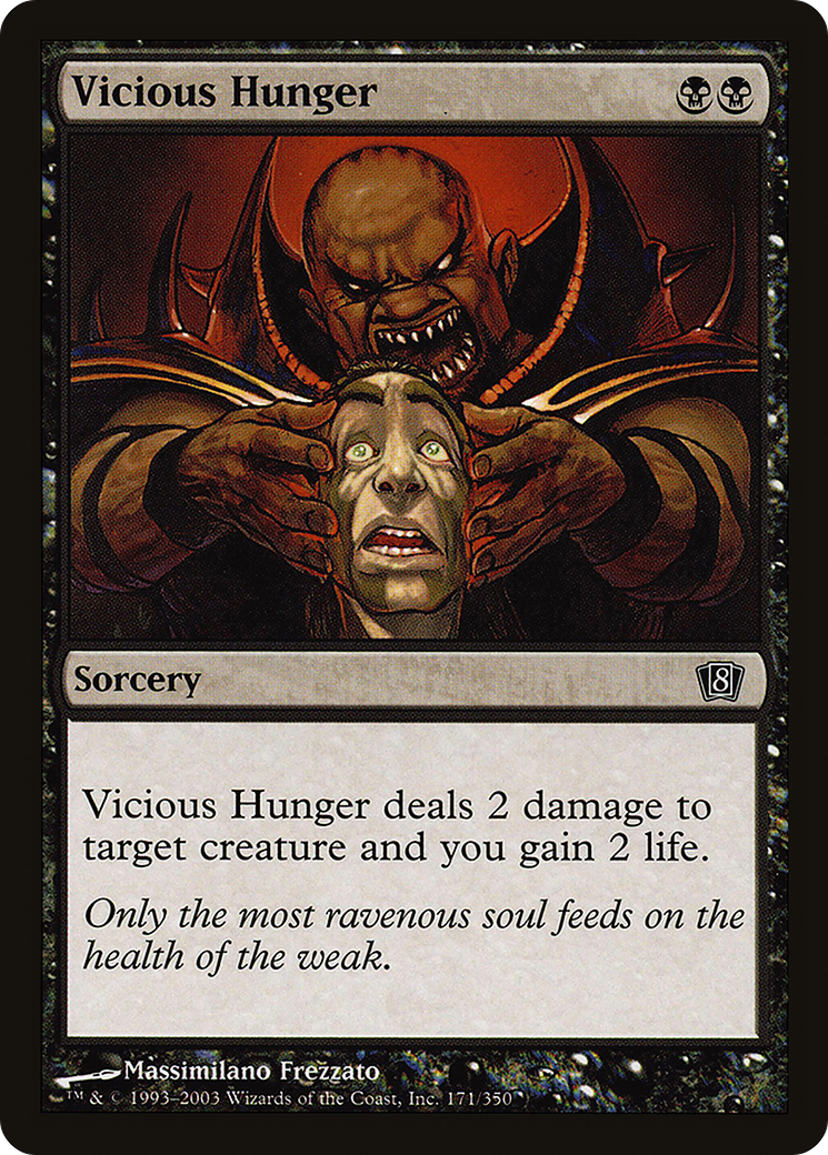 Vicious Hunger (8ED-171) [8th Edition] Foil MTG Single Wizards of the Coast