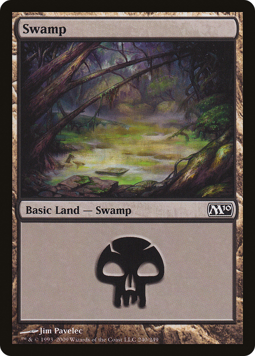 Swamp (M10-240) [Magic 2010] Foil MTG Single Wizards of the Coast