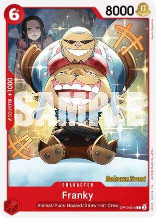 Franky (014) (OP10-014) [Royal Blood Release Event Cards] One Piece Single Bandai