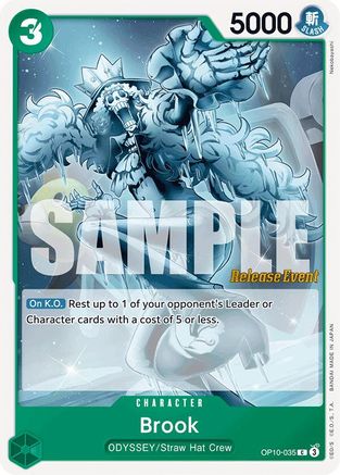 Brook (035) (OP10-035) [Royal Blood Release Event Cards] One Piece Single Bandai