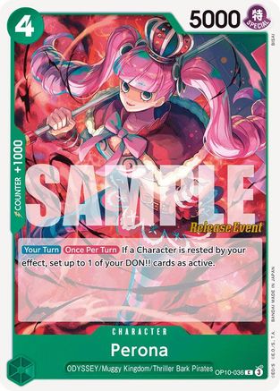 Perona (036) (OP10-036) [Royal Blood Release Event Cards] One Piece Single Bandai