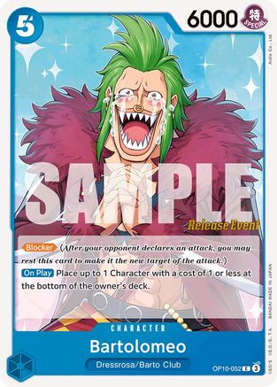 Bartolomeo (OP10-052) [Royal Blood Release Event Cards] One Piece Single Bandai