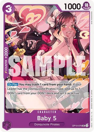 Baby 5 (OP10-076) [Royal Blood Release Event Cards] One Piece Single Bandai