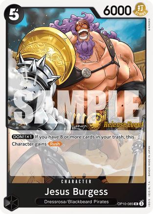 Jesus Burgess (OP10-085) [Royal Blood Release Event Cards] One Piece Single Bandai