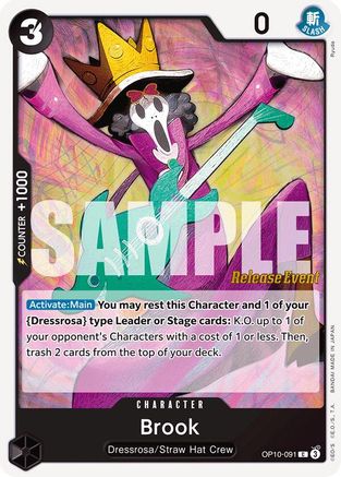 Brook (091) (OP10-091) [Royal Blood Release Event Cards] One Piece Single Bandai