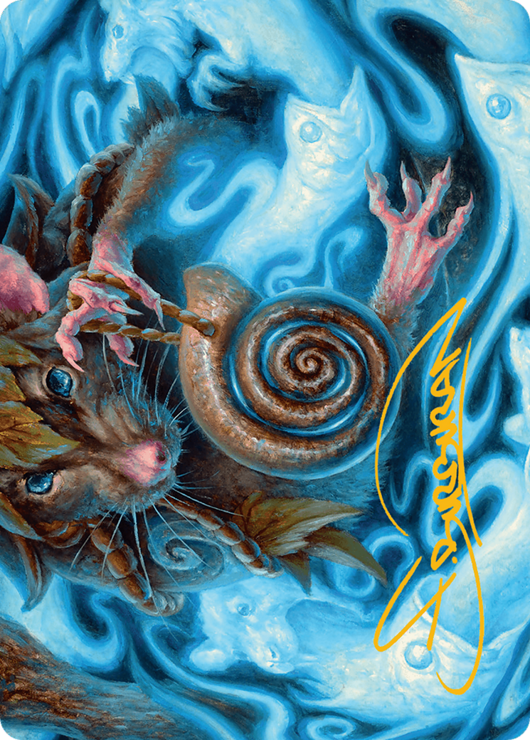 Mind Spiral Art Card (Gold-Stamped Signature) [Art Series] Bloomburrow MTG Single Magic: The Gathering