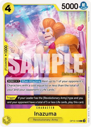 Inazuma (OP10-100) [Royal Blood Release Event Cards] One Piece Single Bandai