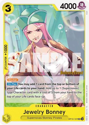 Jewelry Bonney (OP10-107) [Royal Blood Release Event Cards] One Piece Single Bandai
