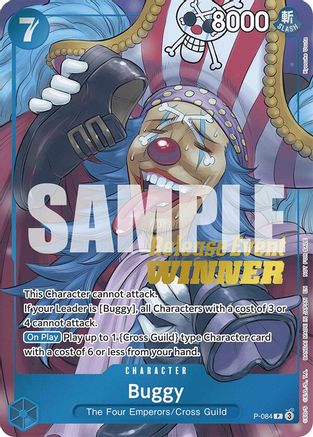 Buggy (OP10 Release Event Winner) (P-084) [One Piece Promotion Cards] Foil One Piece Single Bandai