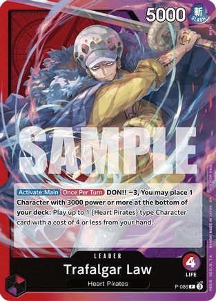 Trafalgar Law (OP10 Release Event) (P-086) [One Piece Promotion Cards] One Piece Single Bandai