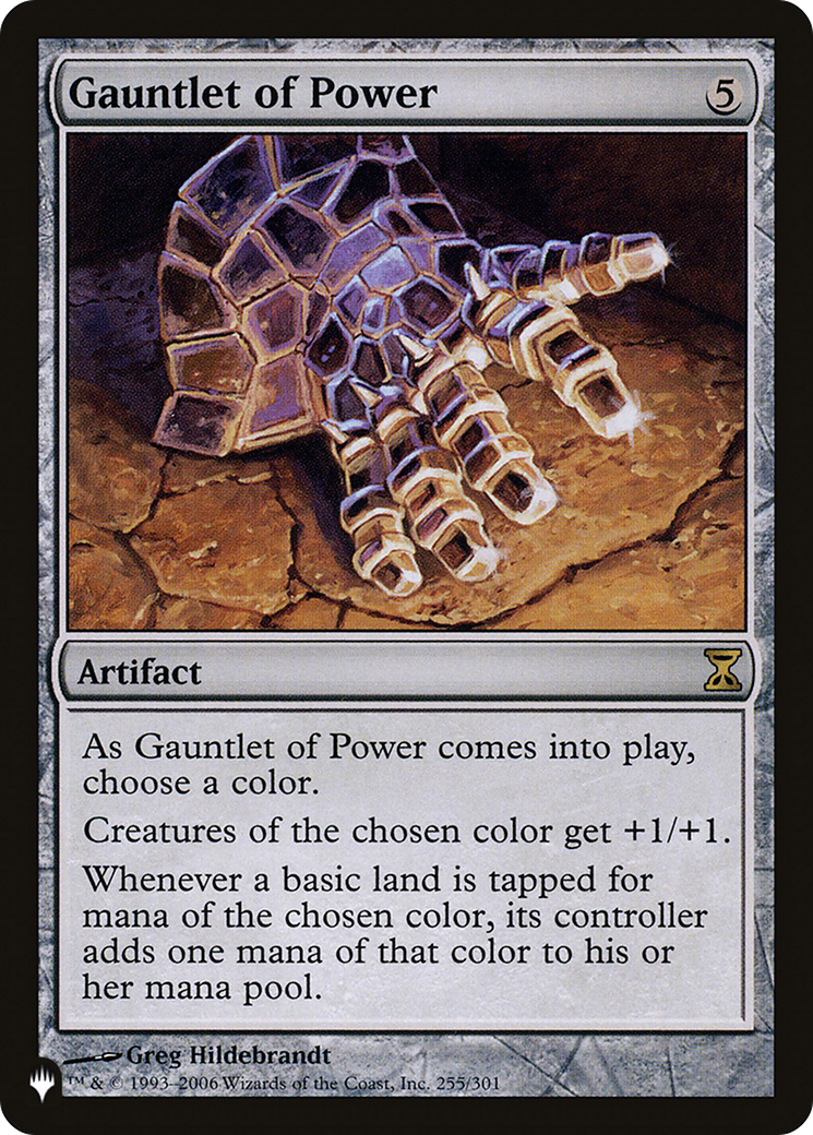 Gauntlet of Power (LIST-255/301) [Mystery Booster] The List MTG Single Wizards of the Coast