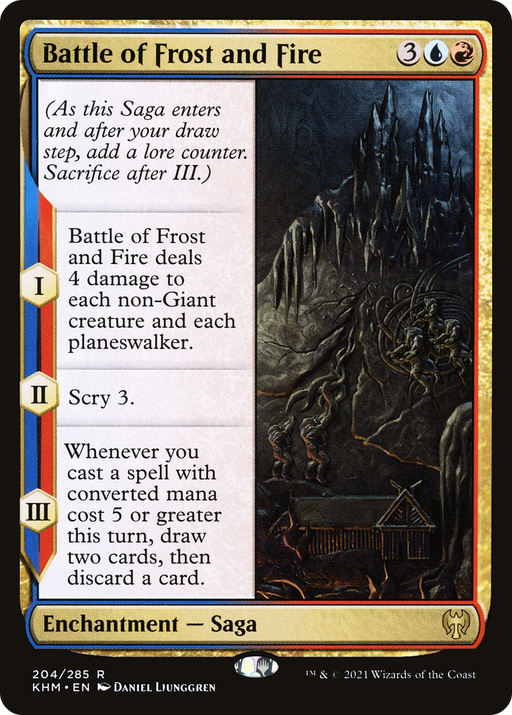 Battle of Frost and Fire (KHM-204) [Kaldheim] Foil MTG Single Wizards of the Coast