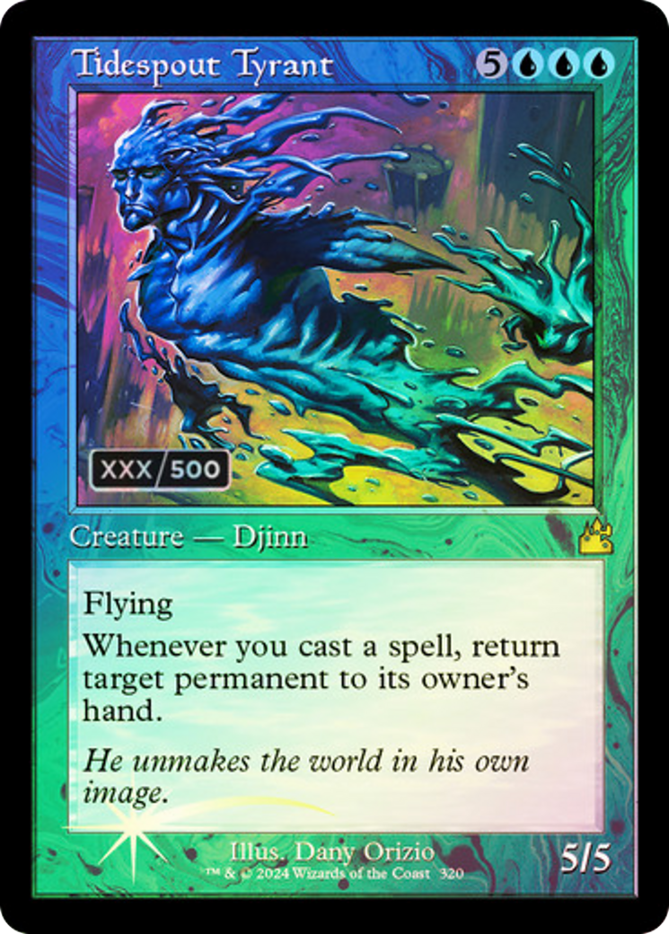 Tidespout Tyrant (Serial Numbered) (RVR-320) [Ravnica Remastered] Foil MTG Single Wizards of the Coast