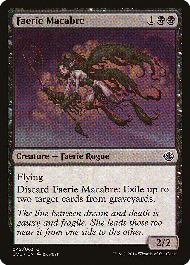 Faerie Macabre (DD3-042) [Misc] Duel Decks Anthology: Garruk vs. Liliana MTG Single Wizards of the Coast