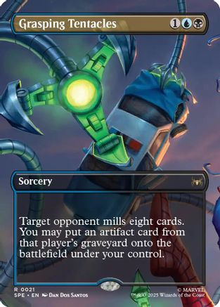Grasping Tentacles (Borderless) (SPE, MAR-021) [Marvel's Spider-Man: Eternal-Legal] Foil MTG Single Wizards of the Coast