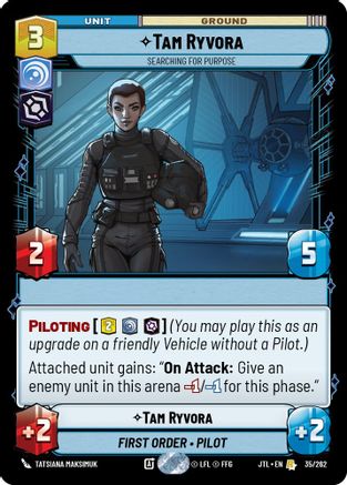 Tam Ryvora - Searching For Purpose (035/262) [Jump to Lightspeed] Star Wars: Unlimited Single Disney
