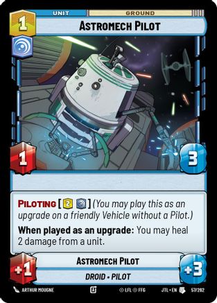 Astromech Pilot (057/262) [Jump to Lightspeed] Star Wars: Unlimited Single Disney
