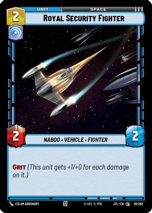 Royal Security Fighter (061/262) [Jump to Lightspeed] Star Wars: Unlimited Single Disney