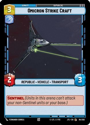 Omicron Strike Craft (064/262) [Jump to Lightspeed] Star Wars: Unlimited Single Disney