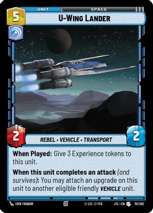 U-Wing Lander (070/262) [Jump to Lightspeed] Star Wars: Unlimited Single Disney