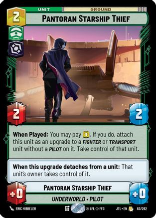 Pantoran Starship Thief (083/262) [Jump to Lightspeed] Star Wars: Unlimited Single Disney