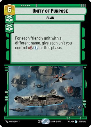 Unity of Purpose (106/262) [Jump to Lightspeed] Star Wars: Unlimited Single Disney
