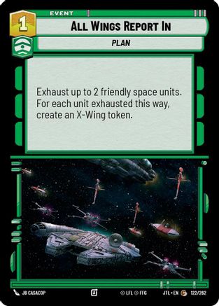 All Wings Report In (122/262) [Jump to Lightspeed] Star Wars: Unlimited Single Disney