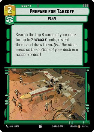 Prepare for Takeoff (128/262) [Jump to Lightspeed] Star Wars: Unlimited Single Disney